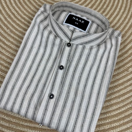 Naaz Grey Stripe Panjabi - 244